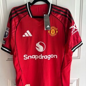 Adidas Red Manchester United Men's Jersey